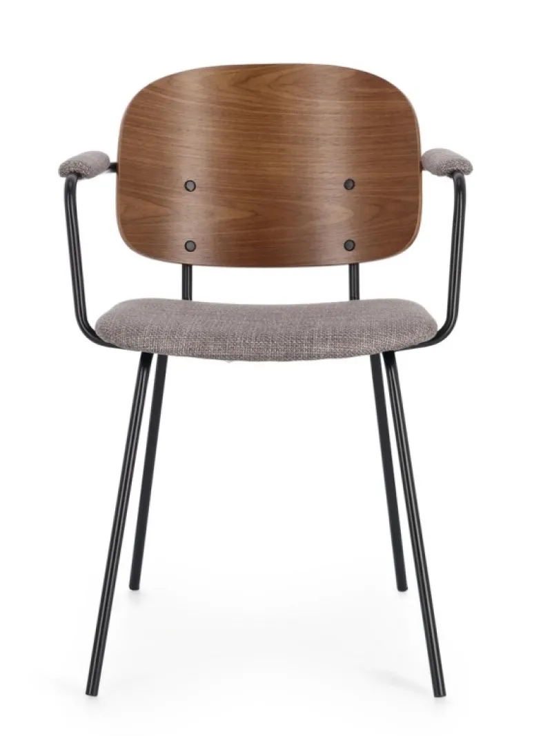 Bizzotto SEDIA IN TESSUTO GRIGIO - SIENNA