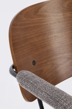 Bizzotto SEDIA IN TESSUTO GRIGIO - SIENNA