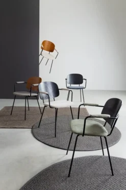 Bizzotto SEDIA IN TESSUTO GRIGIO - SIENNA