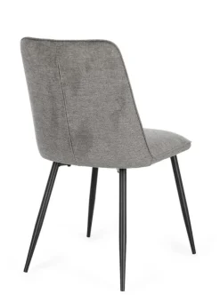 Bizzotto SEDIA IN TESSUTO GRIGIO SCURO - CORA