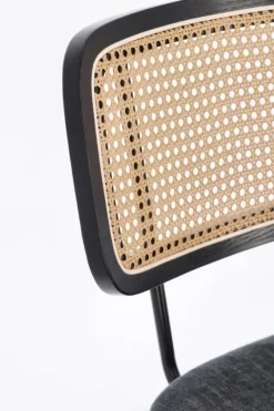 Outlet Bizzotto SEDIA IN TESSUTO GRIGIO SCURO - GLENNA