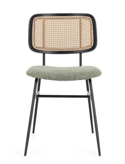 Clearance Bizzotto SEDIA IN TESSUTO VERDE - GLENNA