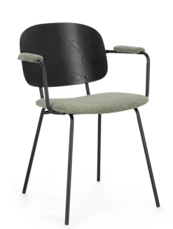 Clearance Bizzotto SEDIA IN TESSUTO VERDE - SIENNA