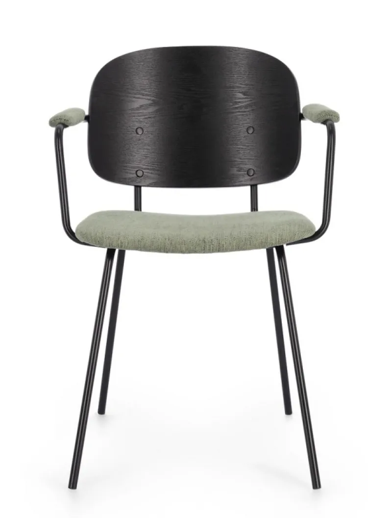 Clearance Bizzotto SEDIA IN TESSUTO VERDE - SIENNA