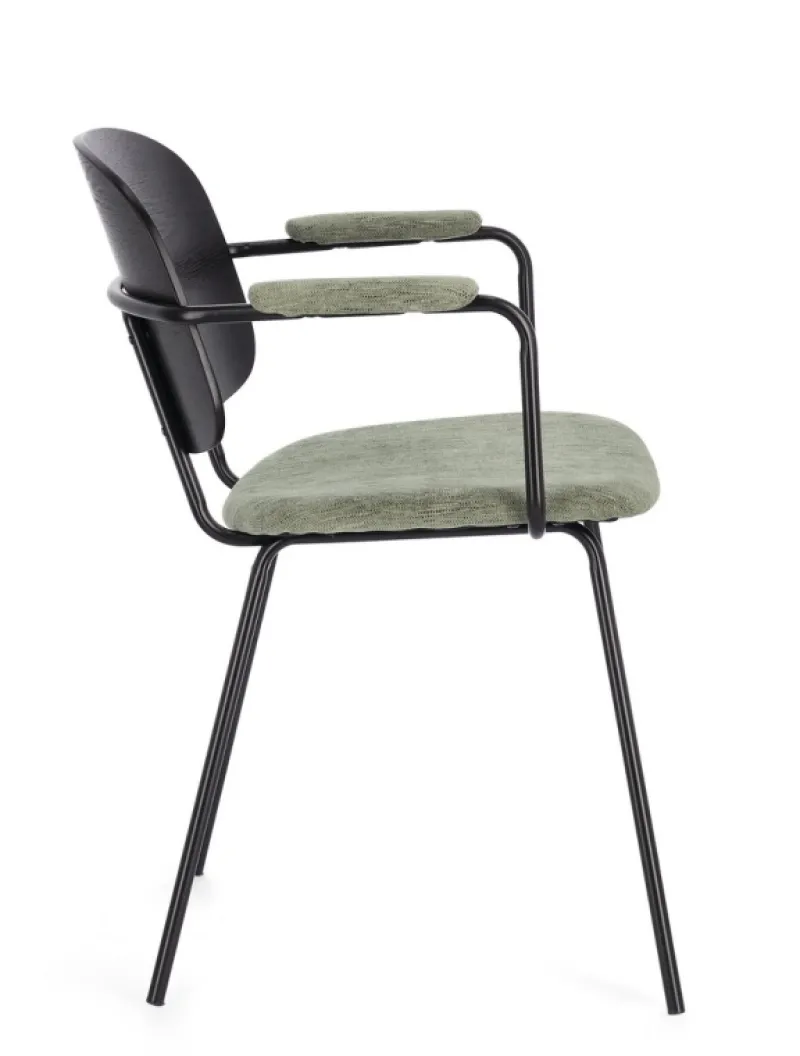 Clearance Bizzotto SEDIA IN TESSUTO VERDE - SIENNA