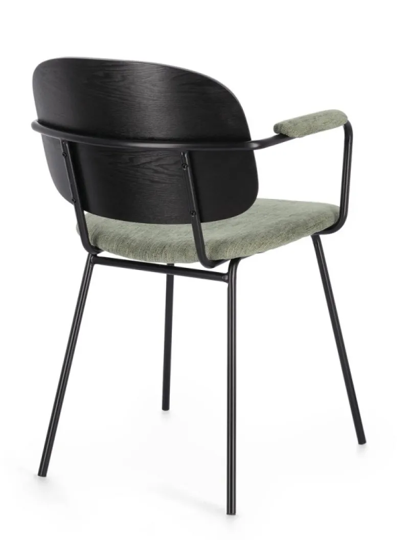 Clearance Bizzotto SEDIA IN TESSUTO VERDE - SIENNA