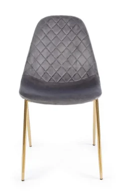 Online Bizzotto SEDIA IN VELLUTO GRIGIO SCURO - TERRY