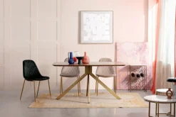 Online Bizzotto SEDIA IN VELLUTO GRIGIO SCURO - TERRY