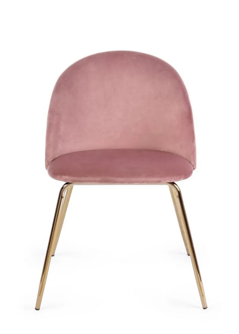 Online Bizzotto SEDIA IN VELLUTO ROSA - TANYA