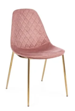 Outlet Bizzotto SEDIA IN VELLUTO ROSA - TERRY