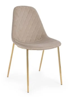 Hot Bizzotto SEDIA IN VELLUTO TORTORA - TERRY