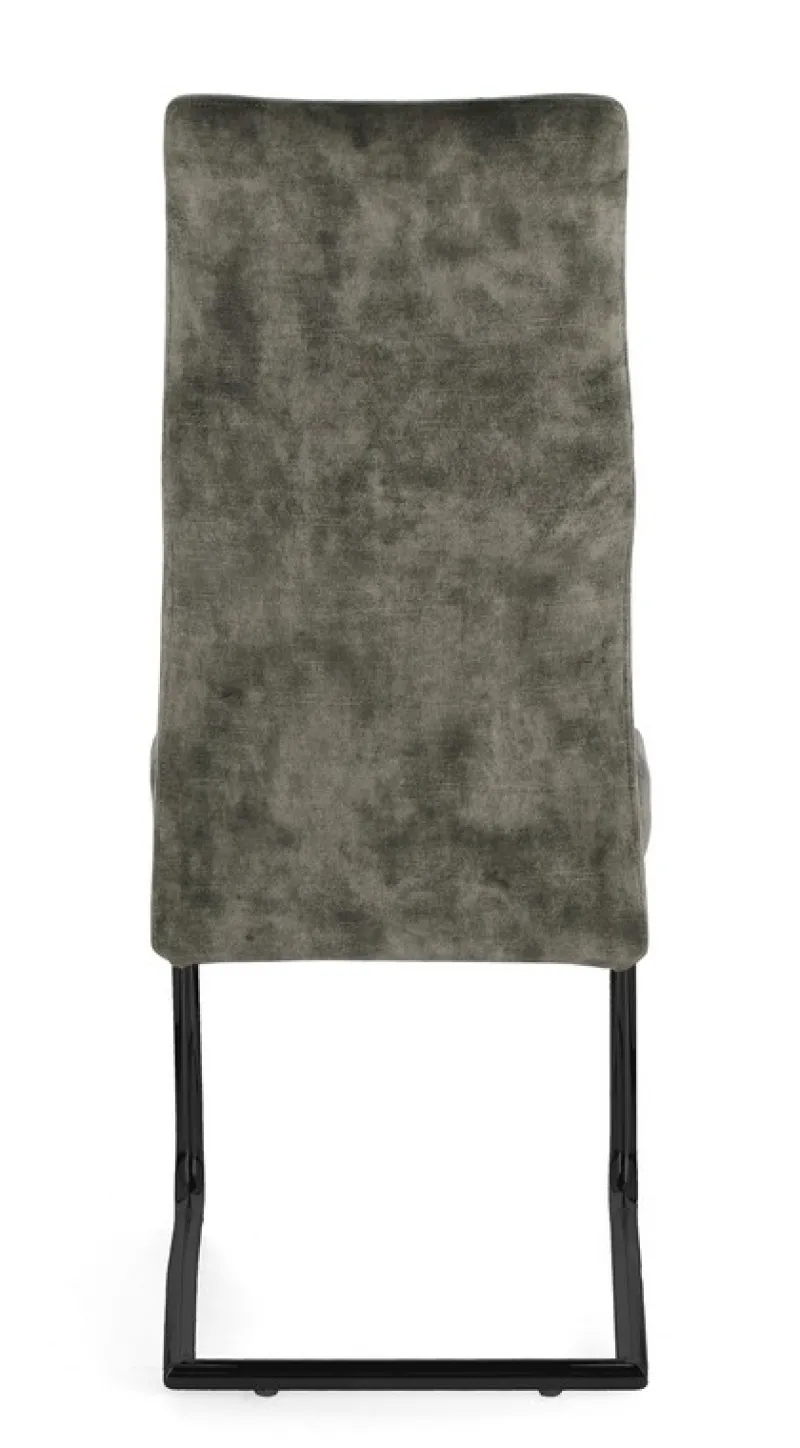 Bizzotto SEDIA IN VELLUTO VERDE - THELMA