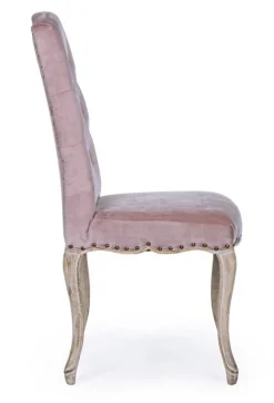 Outlet Bizzotto SEDIA IN VELLUTO WOODROSE - DIVA