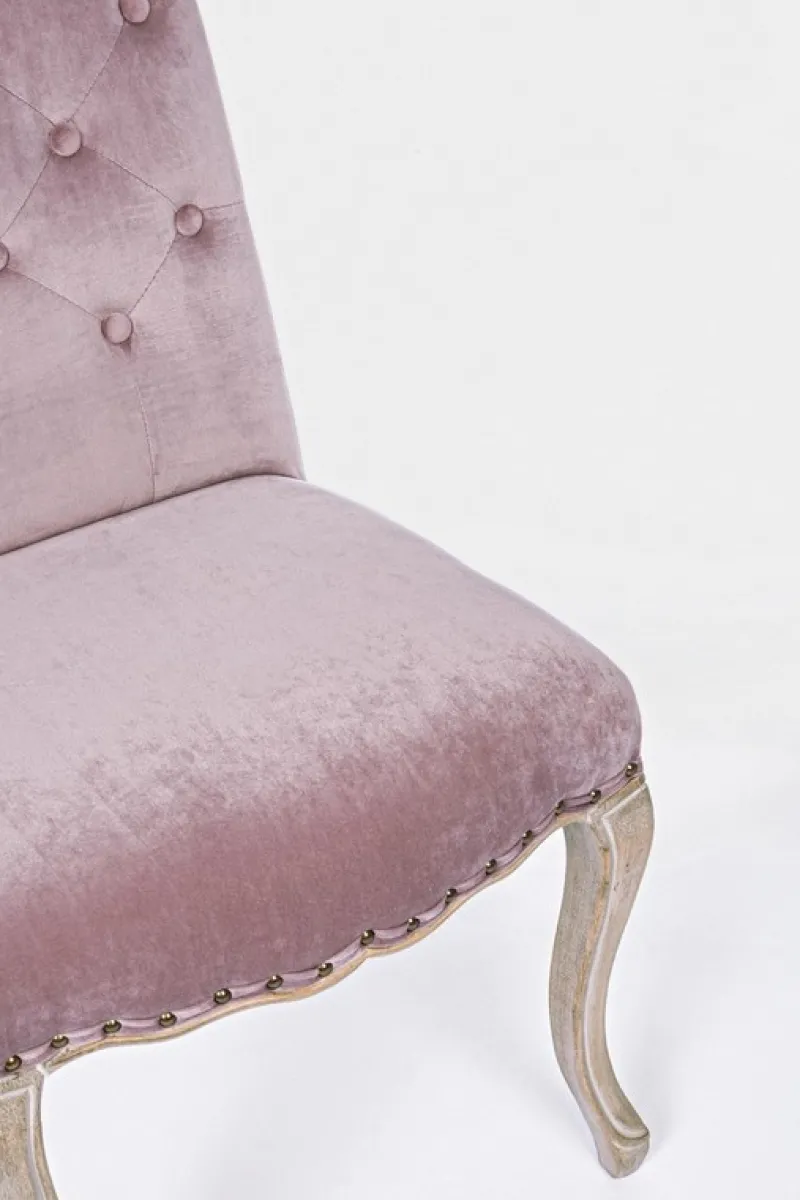 Outlet Bizzotto SEDIA IN VELLUTO WOODROSE - DIVA