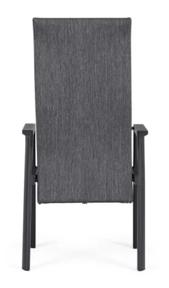 Hot Bizzotto SEDIA RECLINABILE IN ALLUMINIO ANTRACITE JX55 - ETHAN