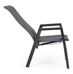 Hot Bizzotto SEDIA RECLINABILE IN ALLUMINIO ANTRACITE JX55 - ETHAN