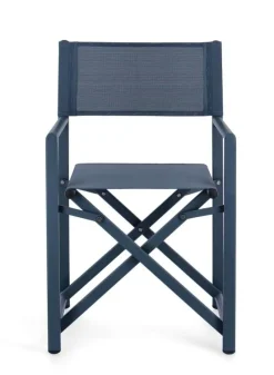 Clearance Bizzotto SEDIA REGISTA IN ALLUMINIO NAVY - TAYLOR