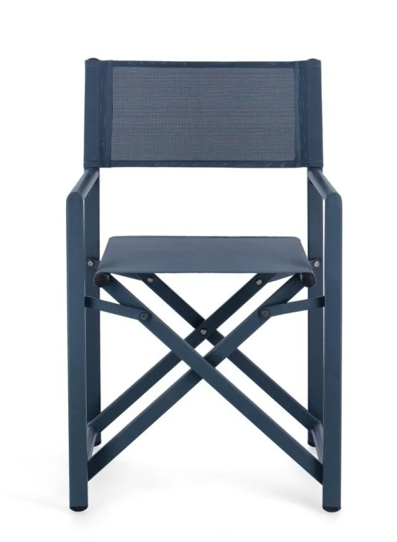 Clearance Bizzotto SEDIA REGISTA IN ALLUMINIO NAVY - TAYLOR