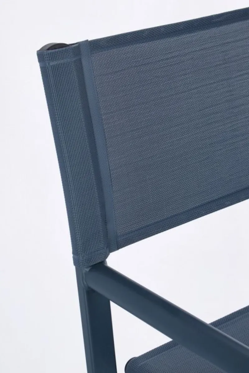 Clearance Bizzotto SEDIA REGISTA IN ALLUMINIO NAVY - TAYLOR