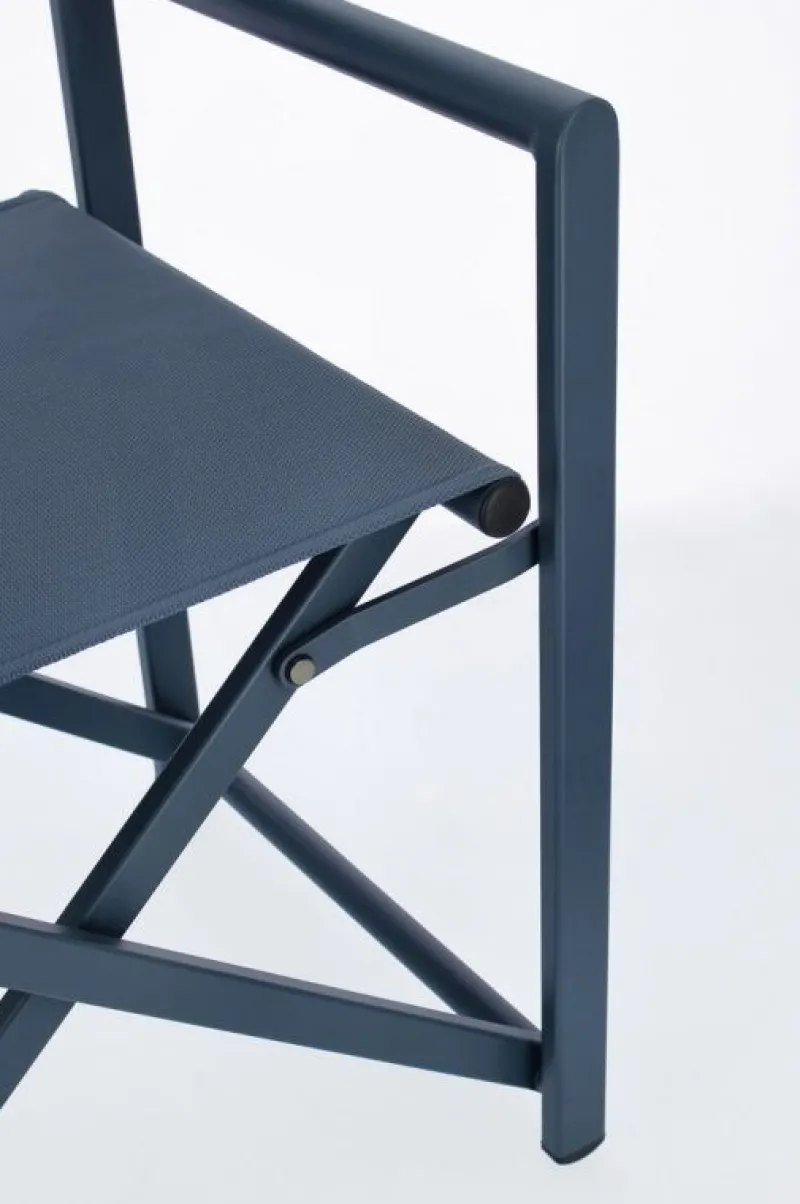 Clearance Bizzotto SEDIA REGISTA IN ALLUMINIO NAVY - TAYLOR