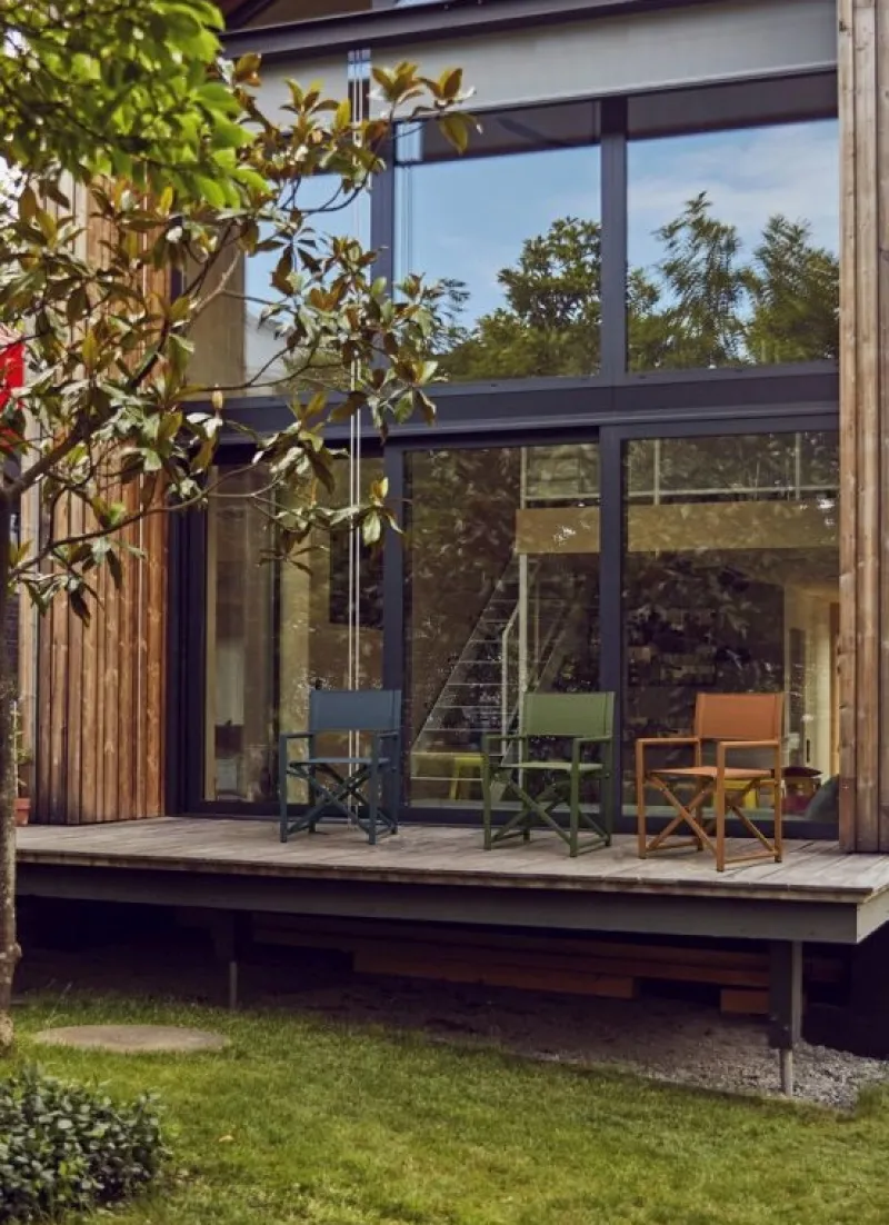 Clearance Bizzotto SEDIA REGISTA IN ALLUMINIO NAVY - TAYLOR