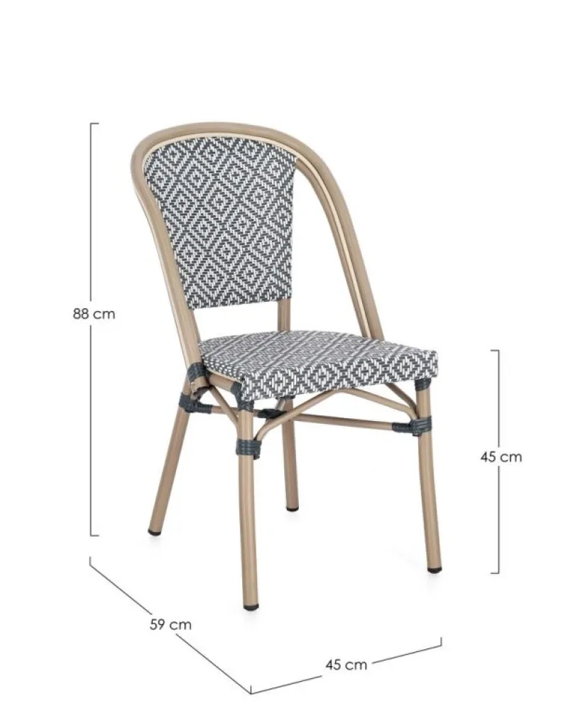 Clearance Bizzotto SEDIA SILVEIRA CASTEL