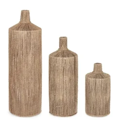 Online Bizzotto SET3 BOTTIGLIA DECOR PHETRA TO NATURALE