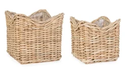 Sale Bizzotto SET2 CESTA HARIS QU NATURALE