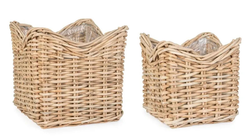 Sale Bizzotto SET2 CESTA HARIS QU NATURALE
