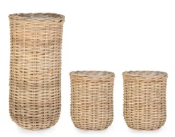 Clearance Bizzotto SET3 CESTA JEFRI OV NATURALE