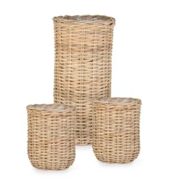 Clearance Bizzotto SET3 CESTA JEFRI OV NATURALE