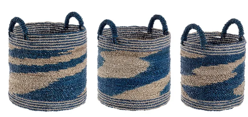 Clearance Bizzotto SET3 CESTA 2M ACHAL TO NAT-BLU