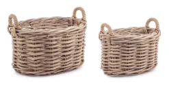 Best Bizzotto SET2 CESTA 2M MALANG OV GRIGIO