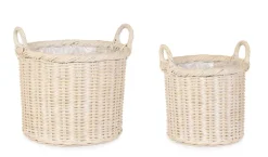 Discount Bizzotto SET2 CESTA 2M RANDY TO SBIANCATO