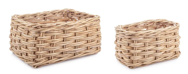 Discount Bizzotto SET2 CESTA MALANG NATURALE