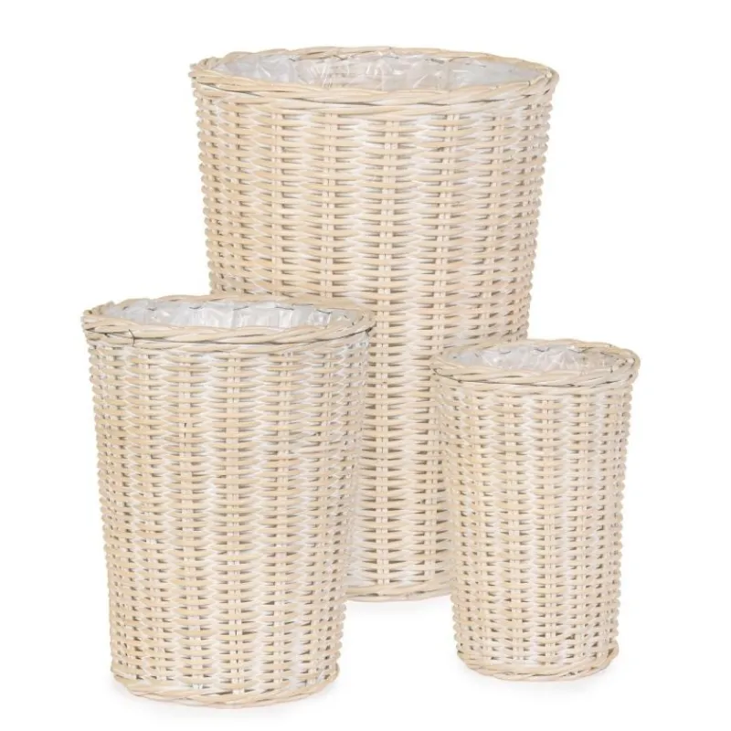 Outlet Bizzotto SET3 CESTA RANDY TO SBIANCATO