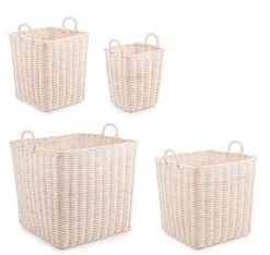 Sale Bizzotto SET4 CESTO 2M NARRA QU SBIANCATO