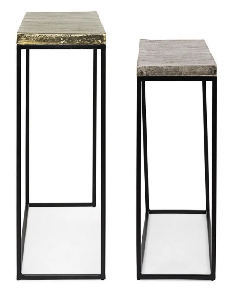 Sale Bizzotto SET2 CONSOLLE IN METALLO - AMIRA