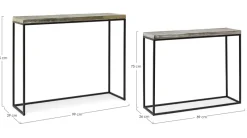 Sale Bizzotto SET2 CONSOLLE IN METALLO - AMIRA