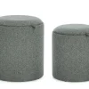 Bizzotto SET2 POUF C-CONT SASHA C-VASS DARK