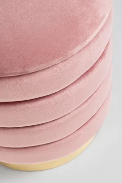 Bizzotto SET2 POUF CONTENITORE IN LEGNO ROSA ANTICO - DARINA