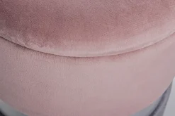 Discount Bizzotto SET2 POUF CONTENITORE ROSA GRIGIO - POLINA