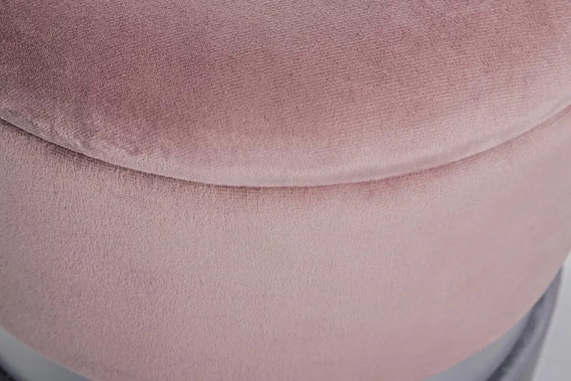 Discount Bizzotto SET2 POUF CONTENITORE ROSA GRIGIO - POLINA