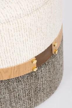 Best Bizzotto SET2 POUF CONTENITORE TANYA BIA-GRIGIO