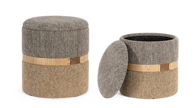 Online Bizzotto SET2 POUF CONTENITORE TANYA SAVANA