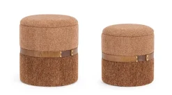 Outlet Bizzotto SET2 POUF CONTENITORE TANYA GINGER
