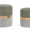 Sale Bizzotto SET2 POUF CONTENITORE TANYA FOG