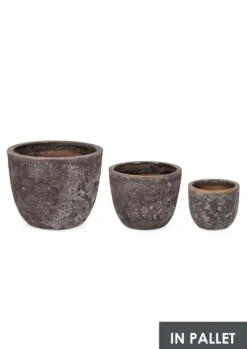 Clearance Bizzotto SET3 P.VASO DUYEN SVAS RUSTY