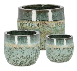 Sale Bizzotto SET3 P.VASO DUYEN TO VERDE GIADA