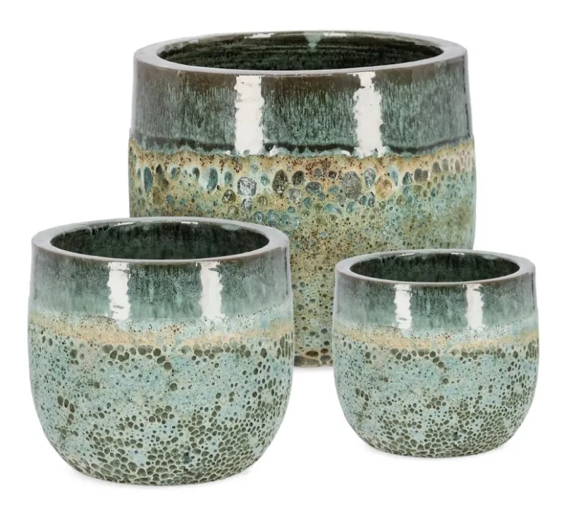 Sale Bizzotto SET3 P.VASO DUYEN TO VERDE GIADA